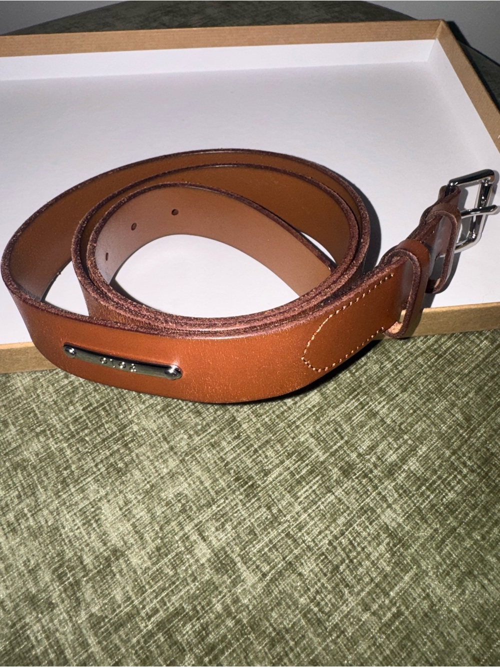 Polo Ralph Lauren Men's Brown Leather Belt - Classic Casual Style Size 40